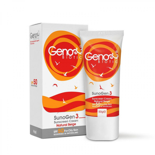ضد آفتاب رنگی-بژ طبیعی ژنو بایوتیک | SunoGen3